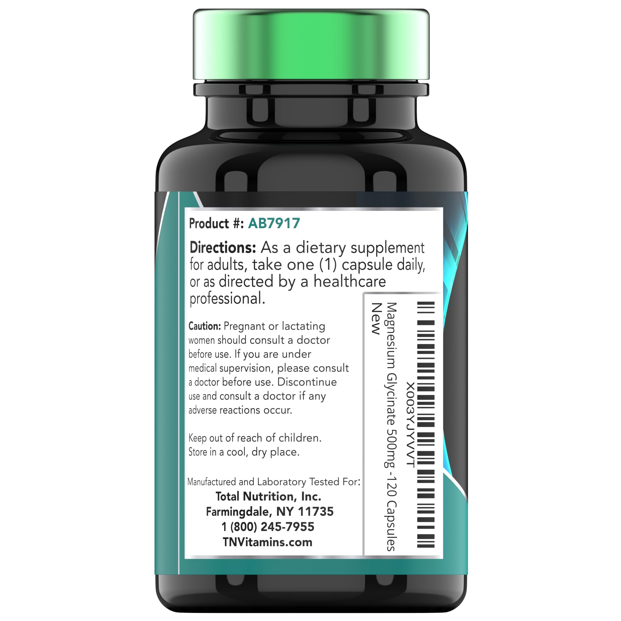 TNVitamins Magnesium Glycinate 120-capsule set supports consistent daily routines.