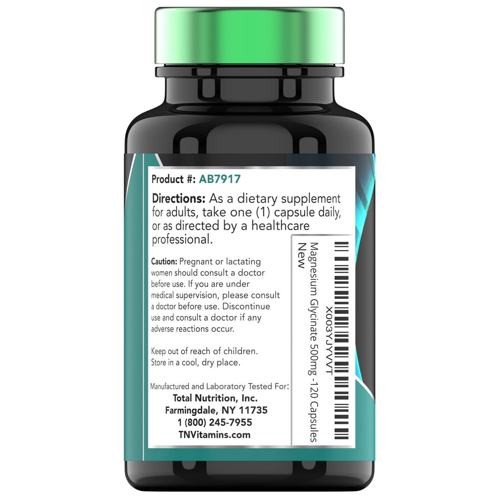 TNVitamins Magnesium Glycinate 120-capsule set supports consistent daily routines.