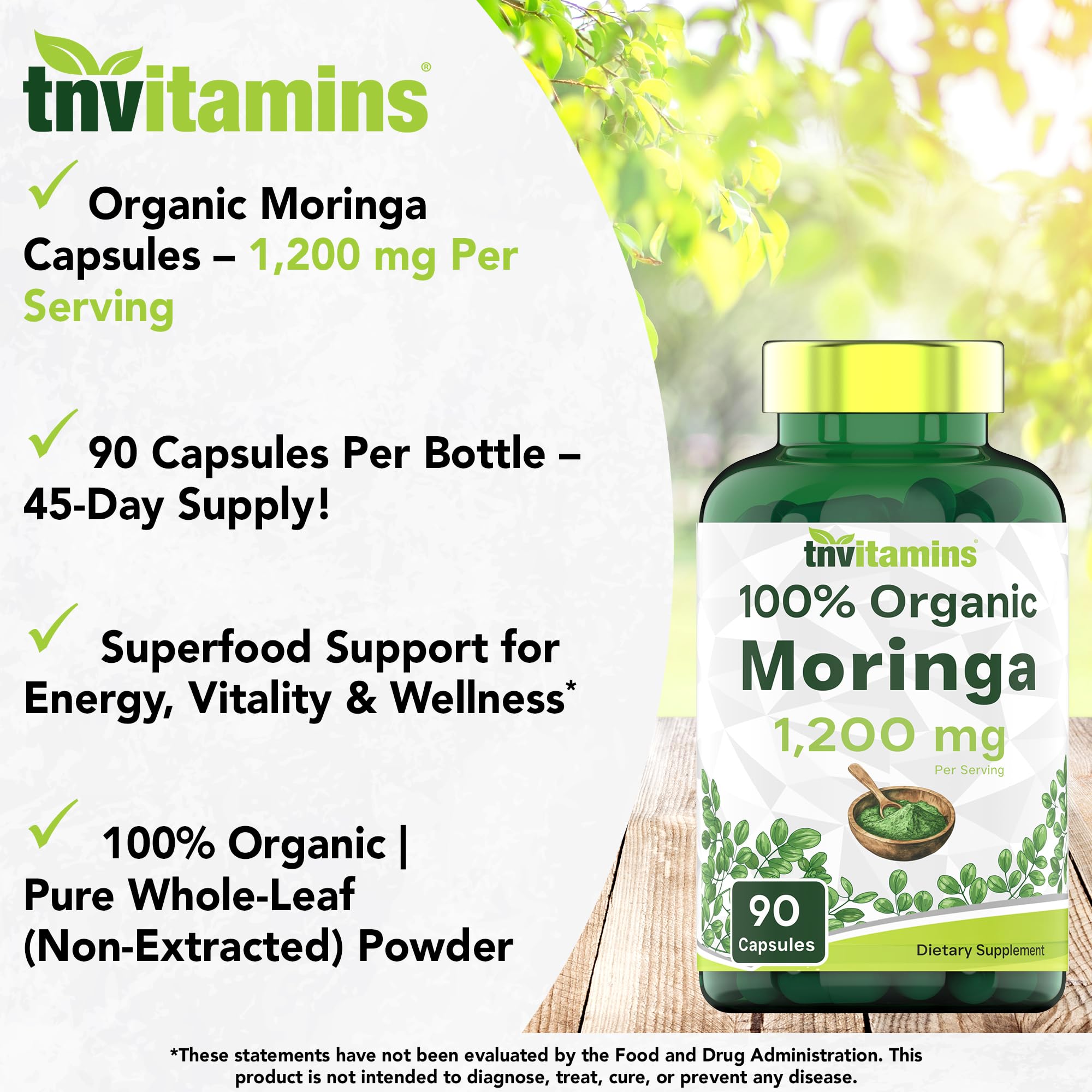 tnvitamins moringa capsules daily serving for vitality