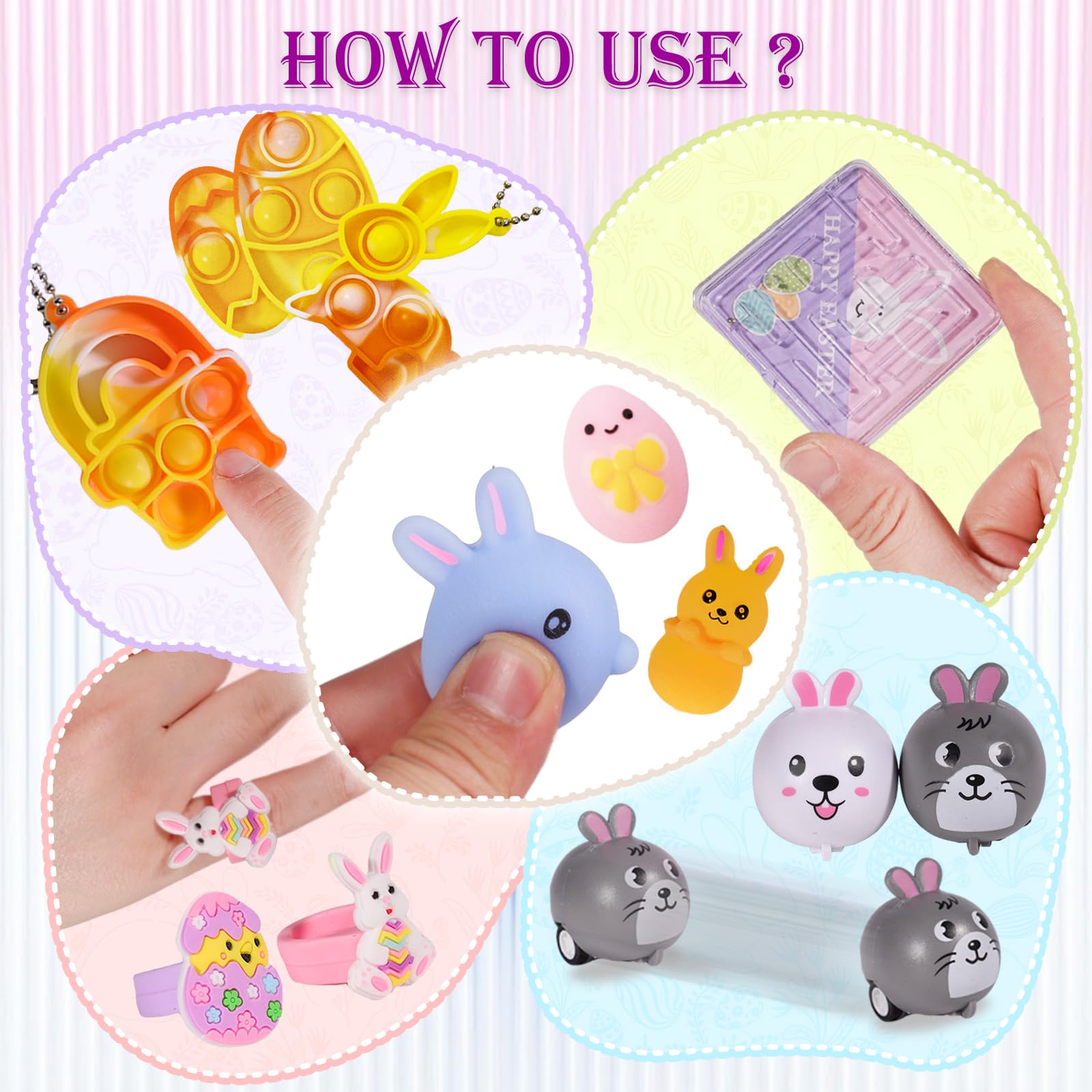 TOAPER Easter stamps for crafts and colorful decorations.