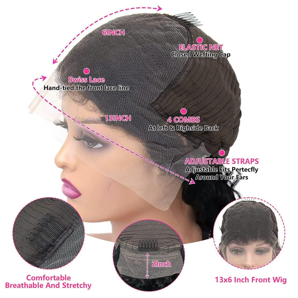 tobasew 22.5 inch cap with four combs stays securely on the head.