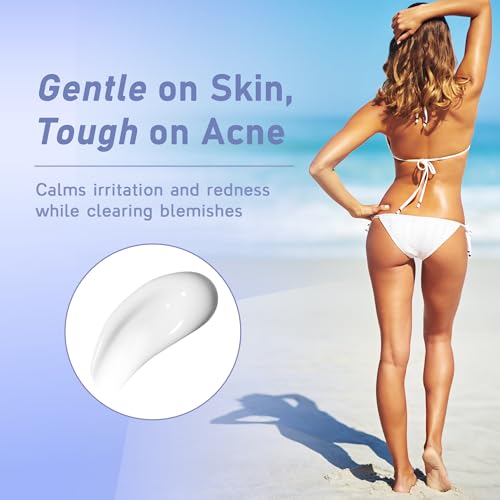 Tobcharm Butt Acne Clearing Treatment texture swatch reveals creamy, fast-absorbing formula