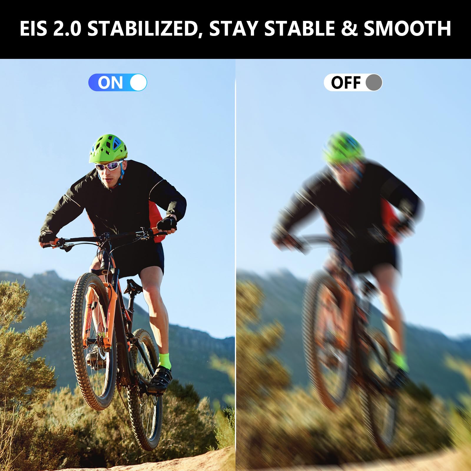 toberto eis stabilization keeps 4K footage smooth on the move