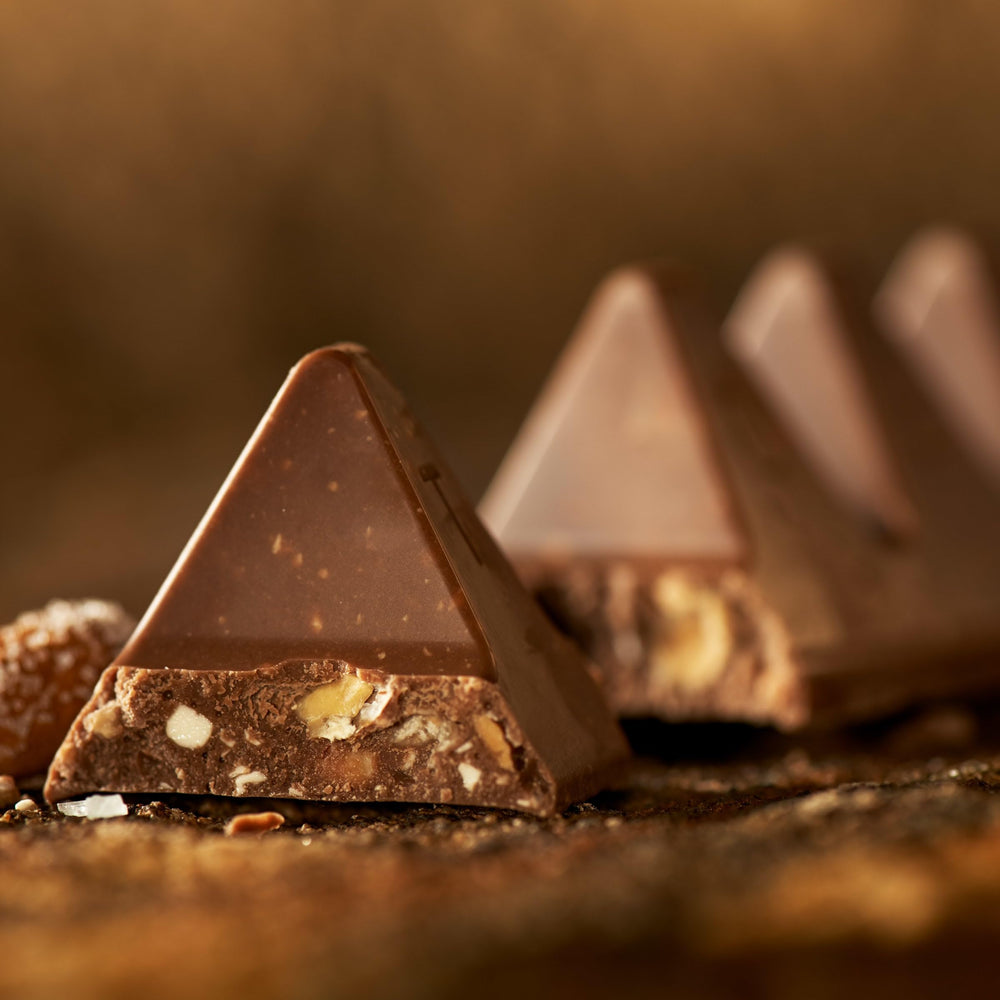 Toblerone bar ready for gifting on celebrations.
