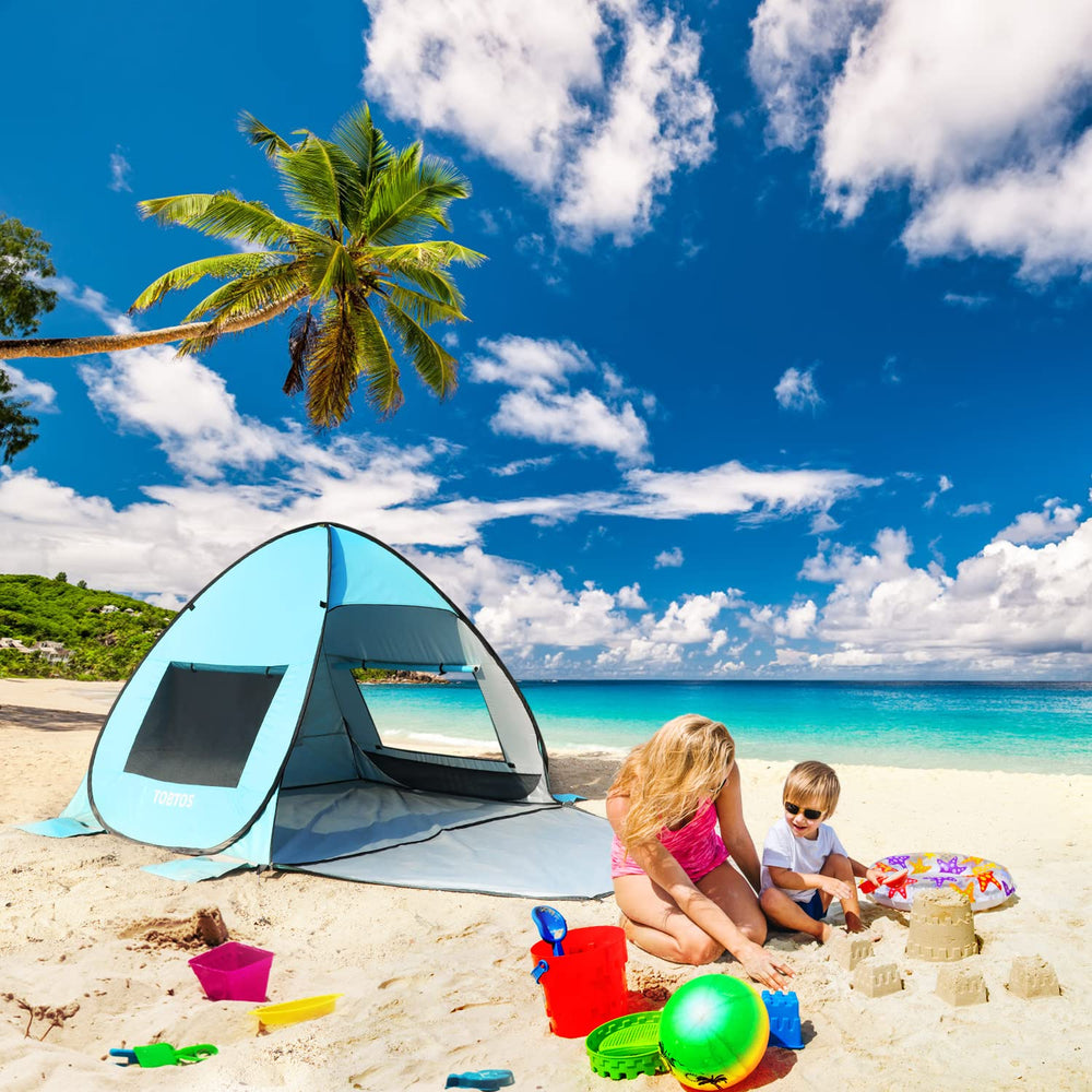 TOBTOS lightweight tent folds compactly for effortless transport