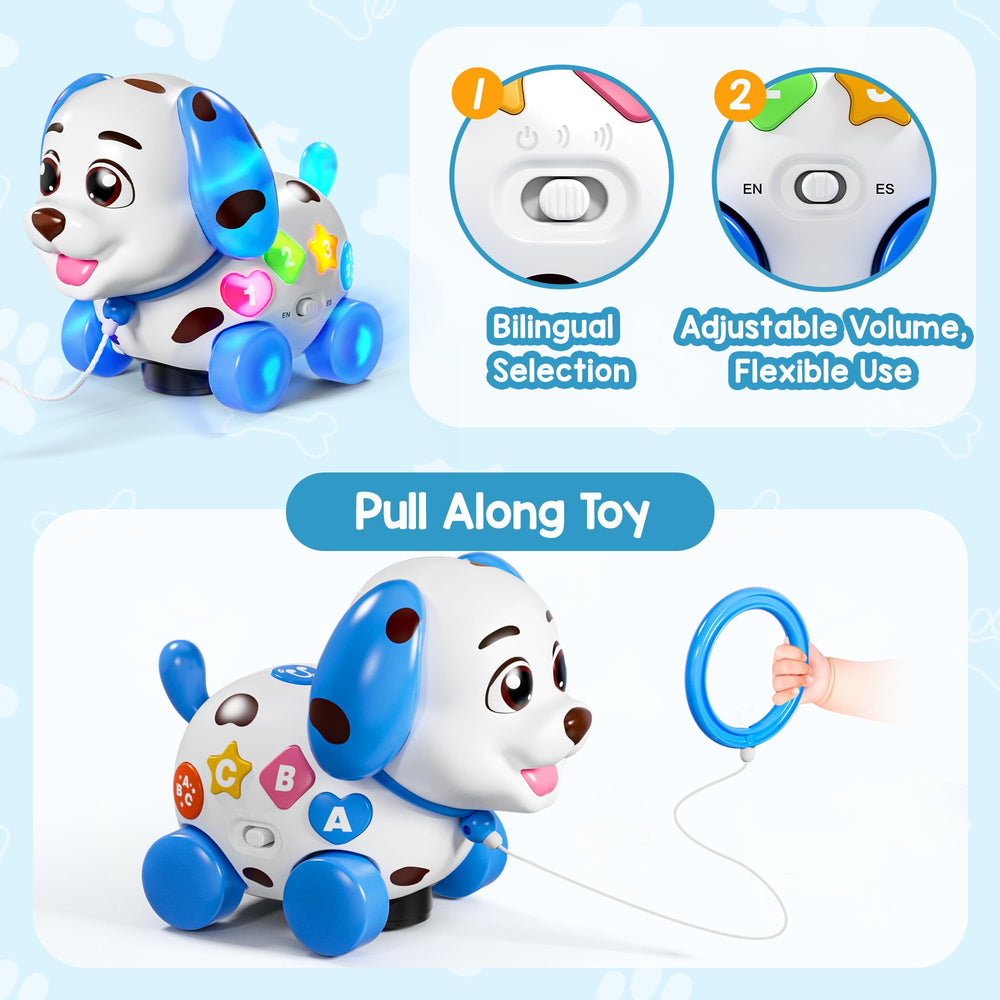 ToddlerCley ABC and numbers lights support early literacy.