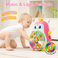 ToddlerCley durable ABS penguin with smooth edges for safe indoor use