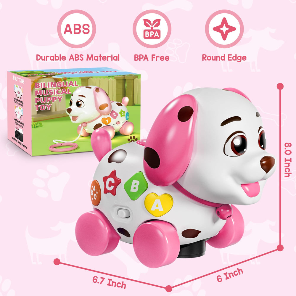 ToddlerCley durable ABS puppy toy for rough indoor outdoor play
