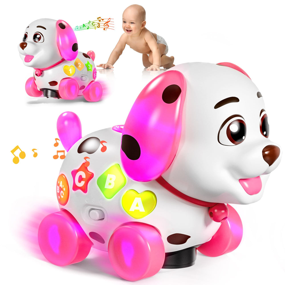 ToddlerCley puppy toy requires 3 AA batteries (not included)