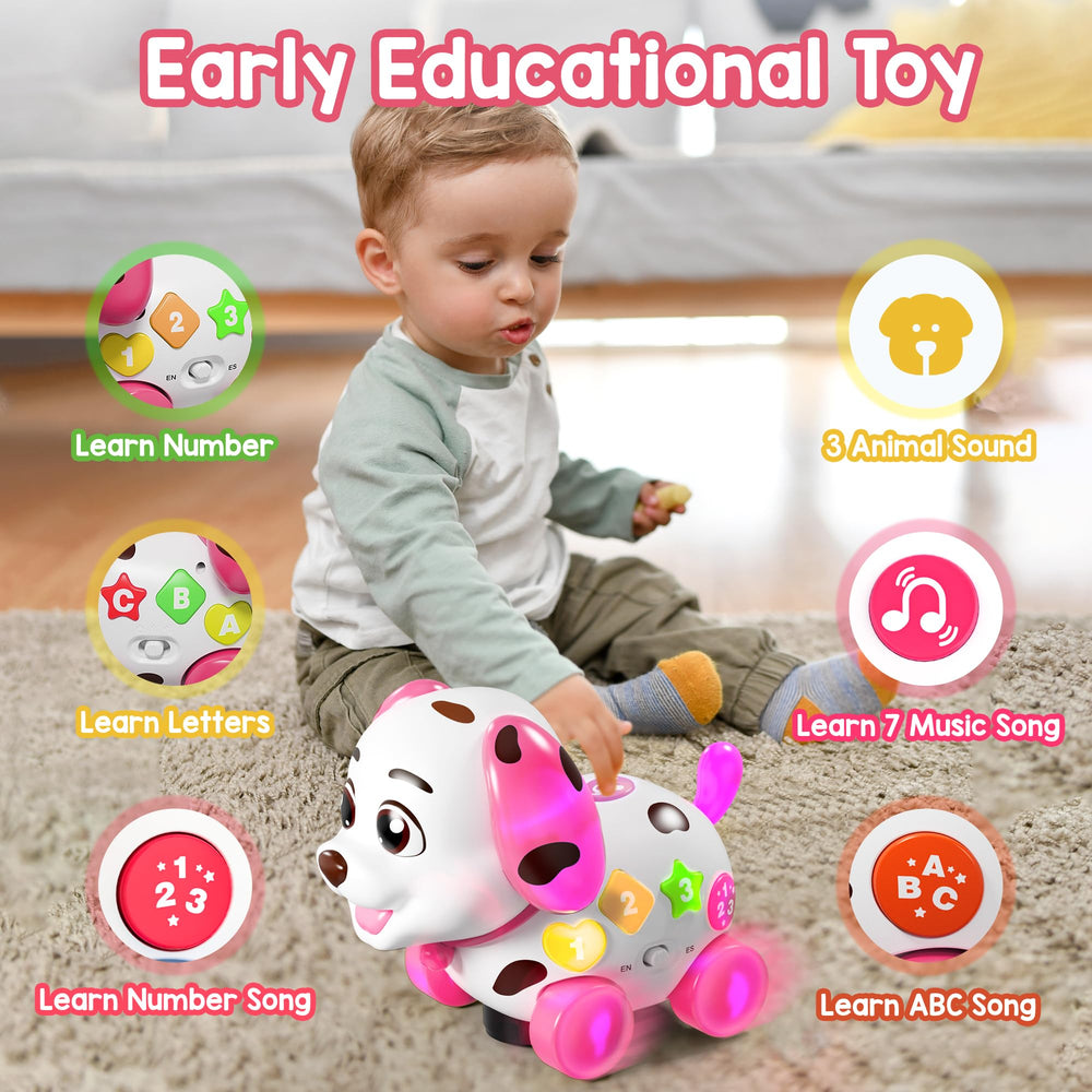 ToddlerCley crawling-mode puppy toy encouraging movement