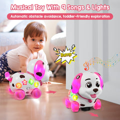 ToddlerCley pull-string walking puppy toy for walking practice