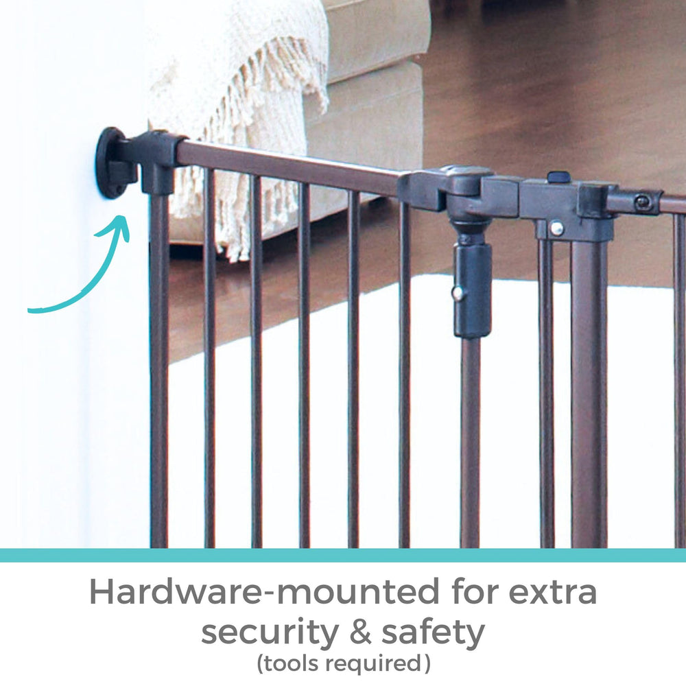 Toddleroo walk-through panel enables safe hands-free passage.