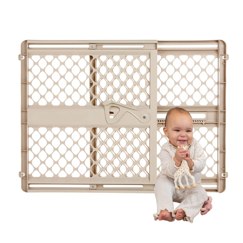 Toddleroo Supergate Ergo gate secured doorway for toddler safety