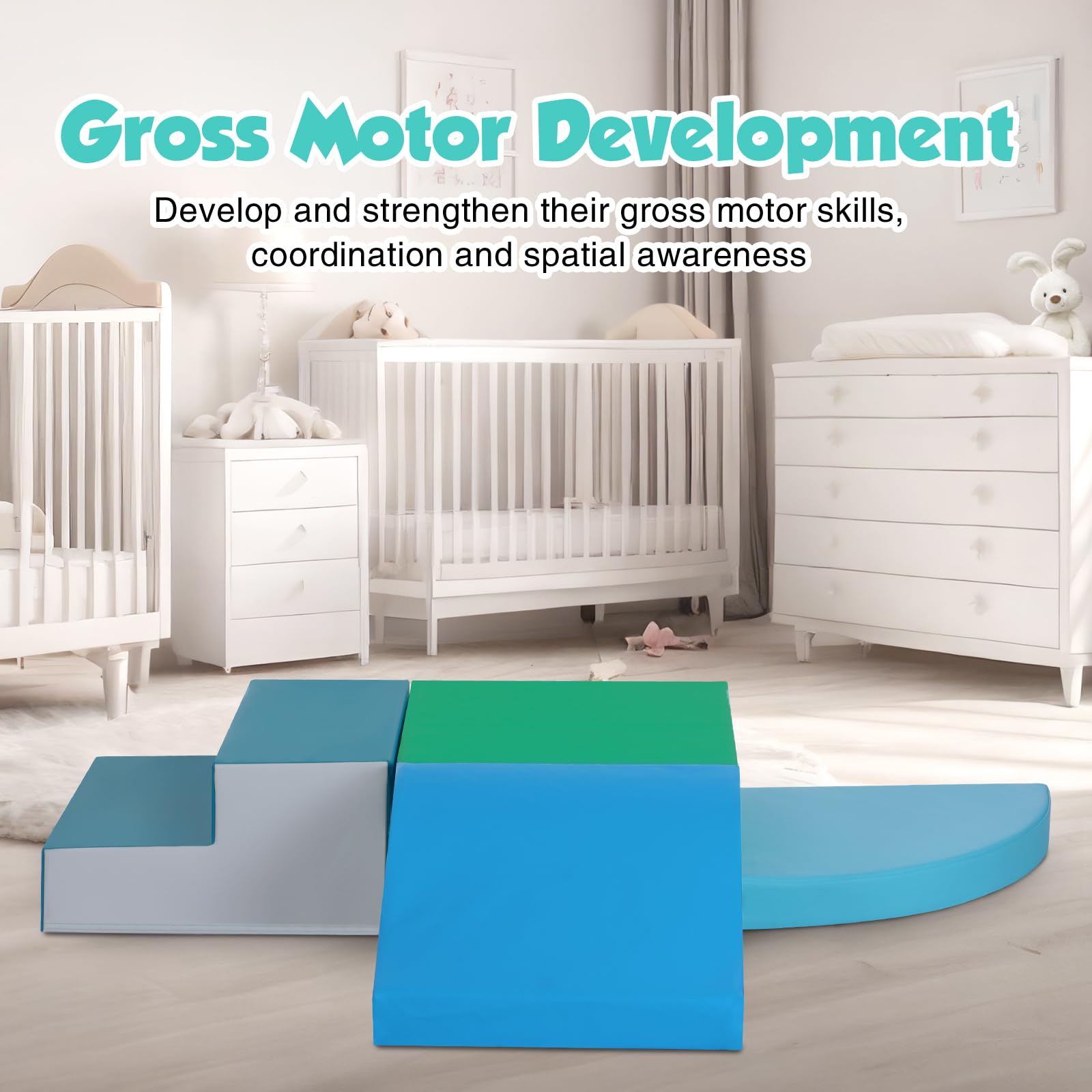 TODIBY durable soft play set supports indoor exploration and imaginative climbing.