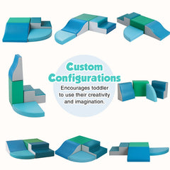 TODIBY soft foam blocks with PU leather wrap withstands playful use and spills.