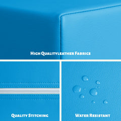 TODIBY waterproof PU leather blocks simplify quick cleanups after playtime.