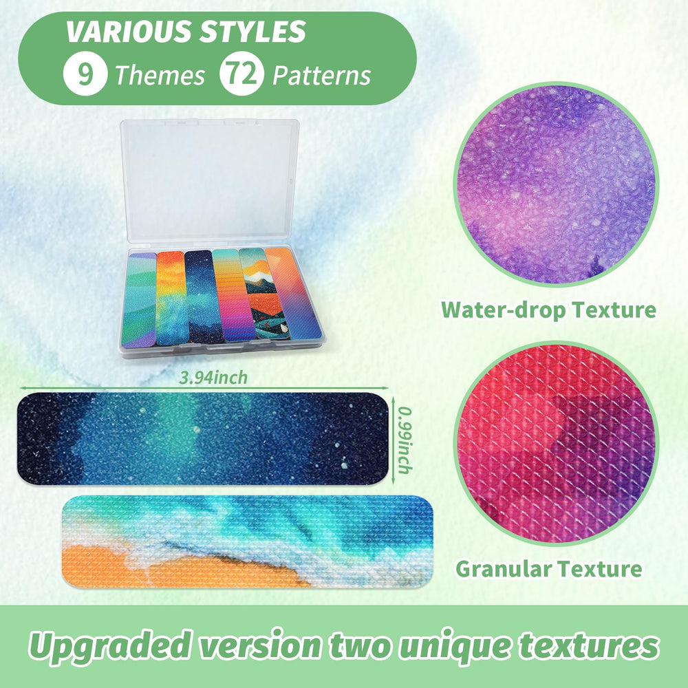 TOEMUR two-texture sensory stickers with gravel and diamond surfaces for tactile focus.