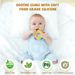 TOHIBEE Easter basket teether gift sample with cute chick design