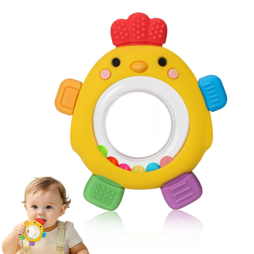TOHIBEE Easter Chick Teether in silicone for safe teething relief