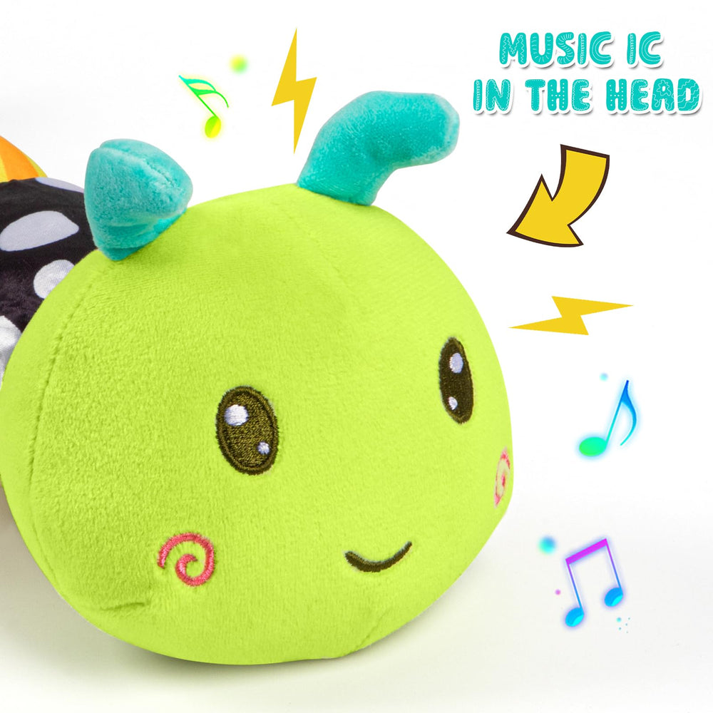 TOHIBEE sensory baby toy shows crinkle, squeak, and rattle sounds