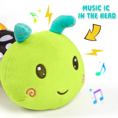 TOHIBEE sensory baby toy shows crinkle, squeak, and rattle sounds
