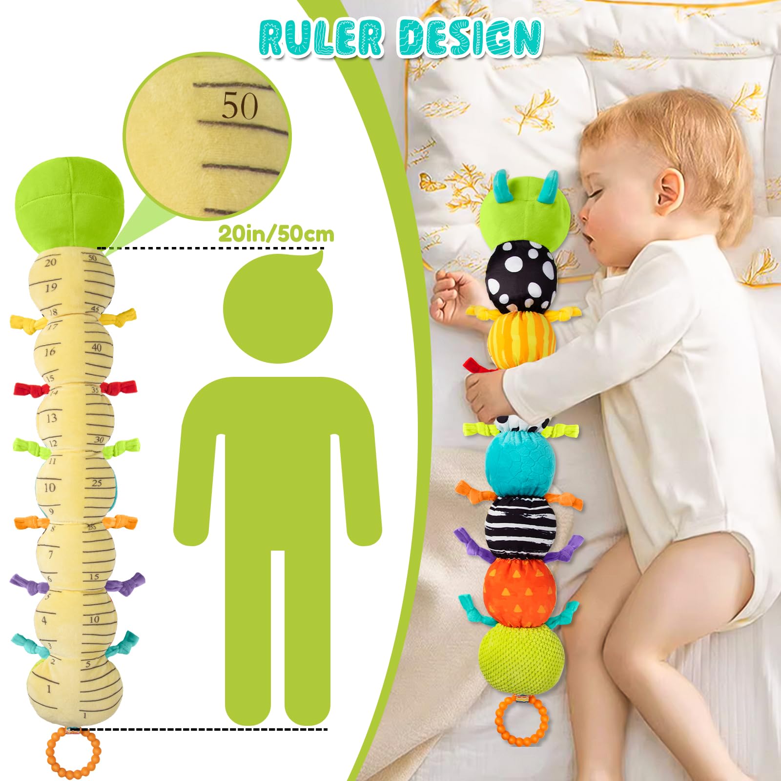 TOHIBEE soft plush material, durable construction, safety-tested infant toy