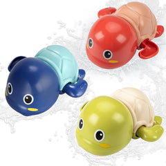 TOHIBEE swimming turtle bath toy demonstrates water movement for playful bath time.