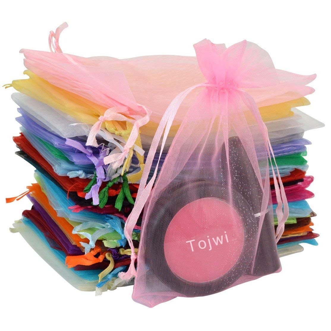Tojwi organza bags front view for elegant gift presentation.