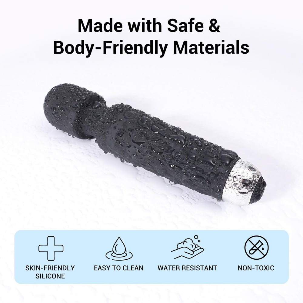 Tokomes compact handheld massager designed for on-the-go therapy.