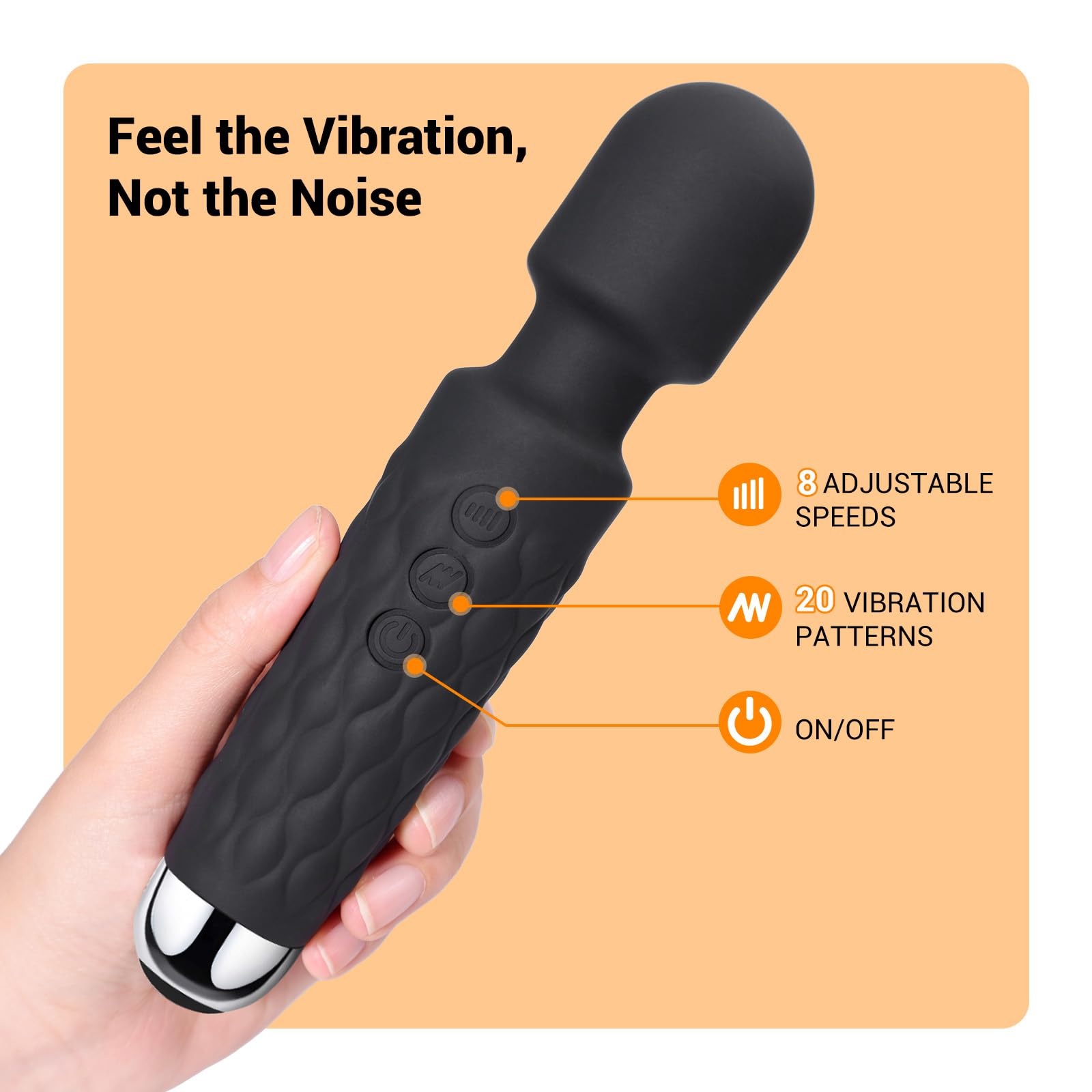 Tokomes massager with twenty patterns for versatile muscle relaxation.