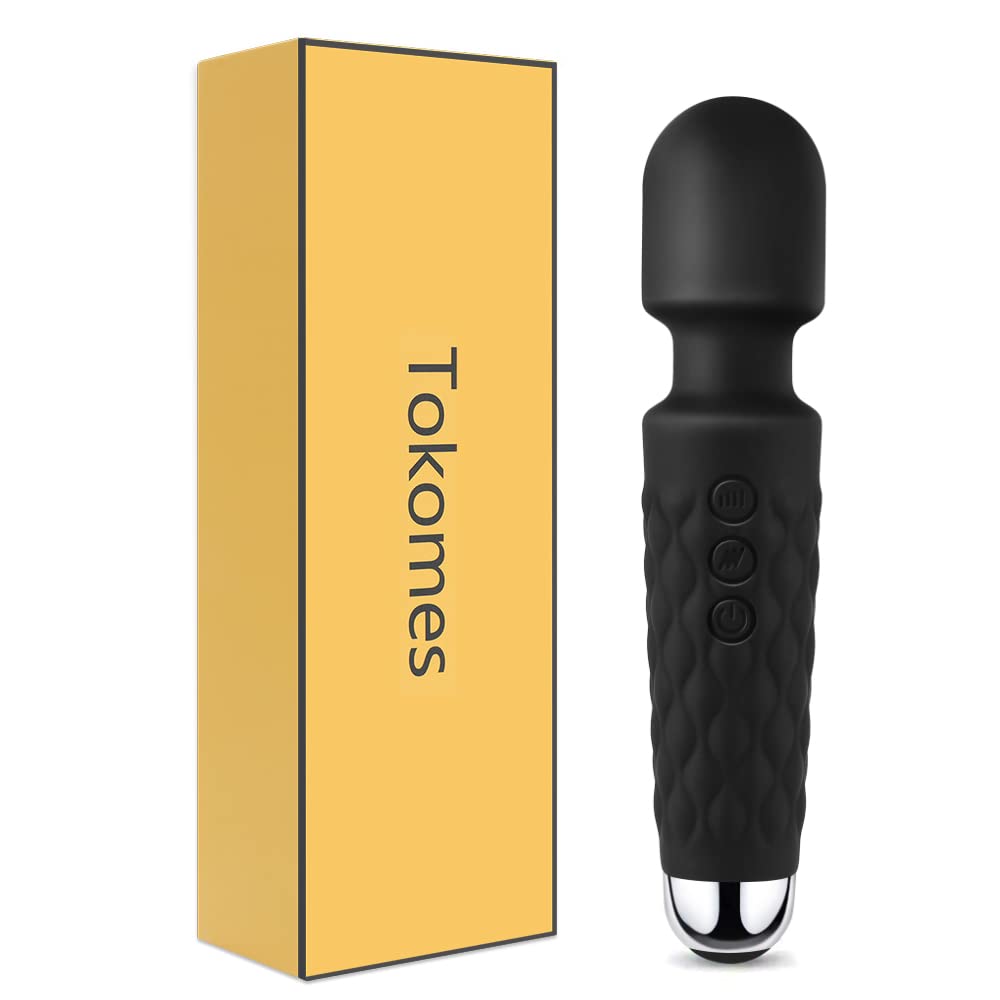 Tokomes Power Wand Massager shows eight speeds for tailored relief.