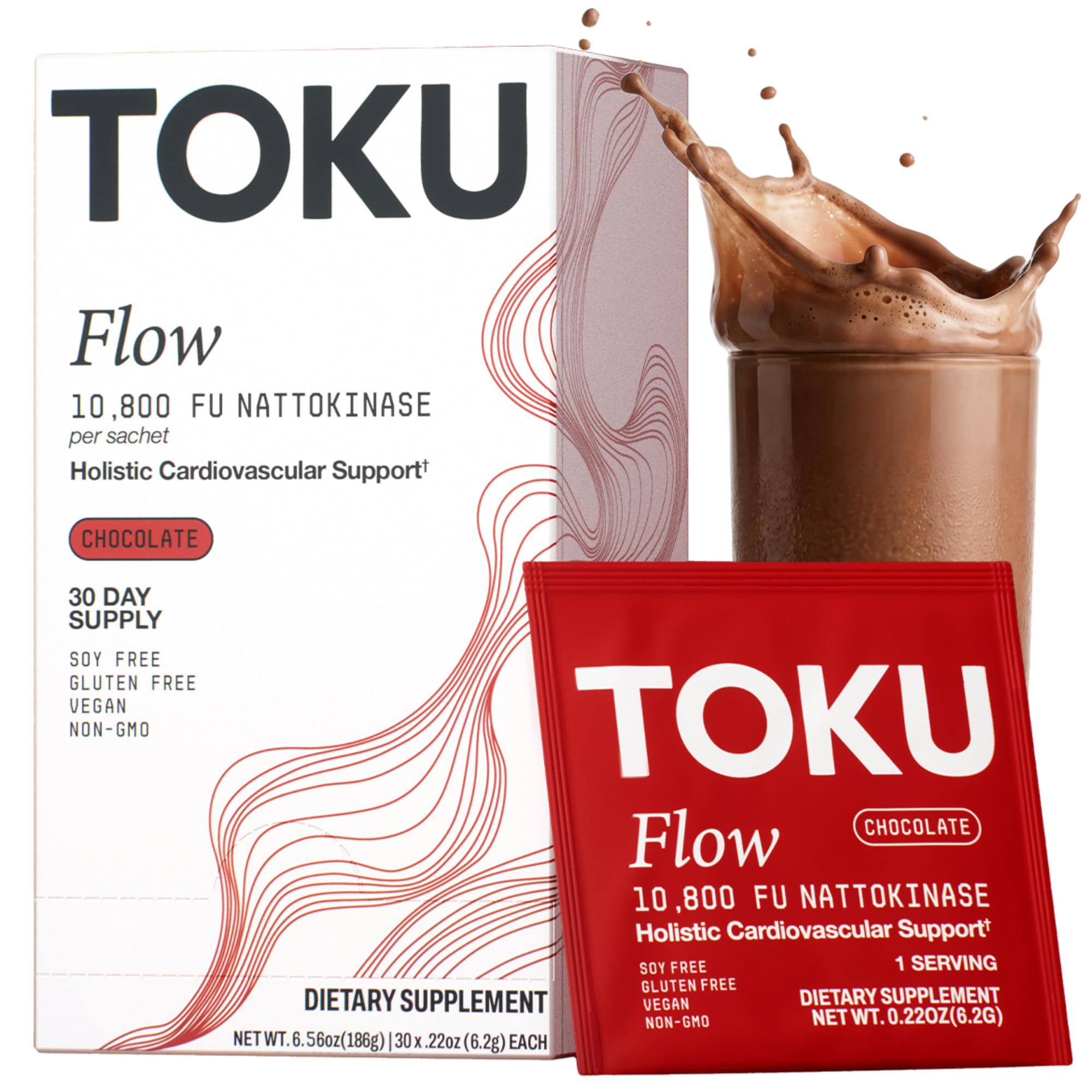 Toku Nattokinase 10800 FU packets for convenient daily circulation support