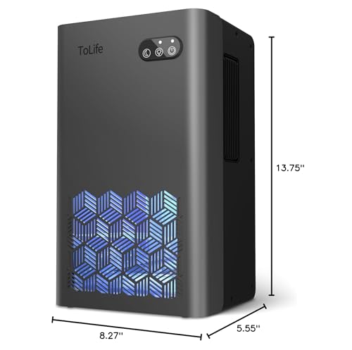 ToLife Dehumidifier 95 oz tank covers up to 950 sq ft