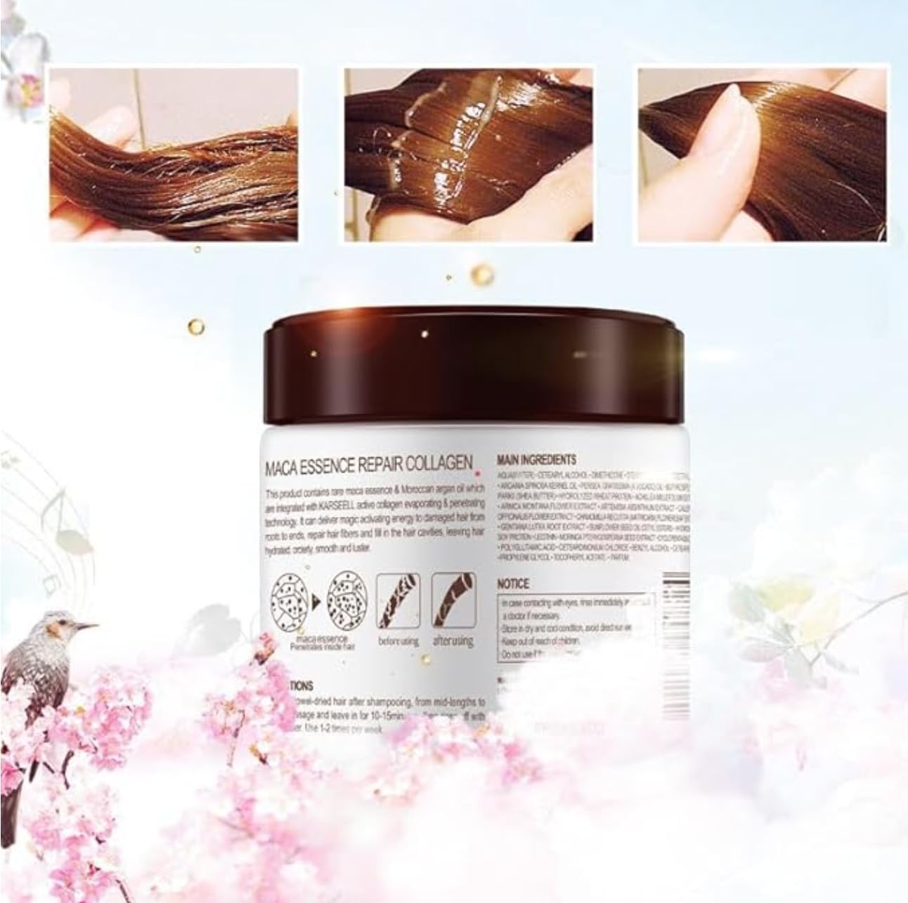 TOLO Deals Deep Repair mask texture close-up showing nourishing formula