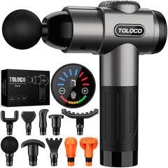 TOLOCO massage gun with deep-tissue penetration for fast muscle relief