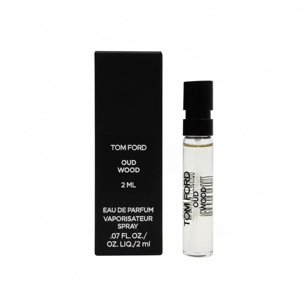 Tom Ford Oud Wood EDP sample vial for on-the-go scent testing and exploration.