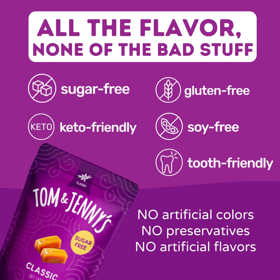 Tom and Jenny's keto-friendly candy scene emphasizes small-batch craftsmanship