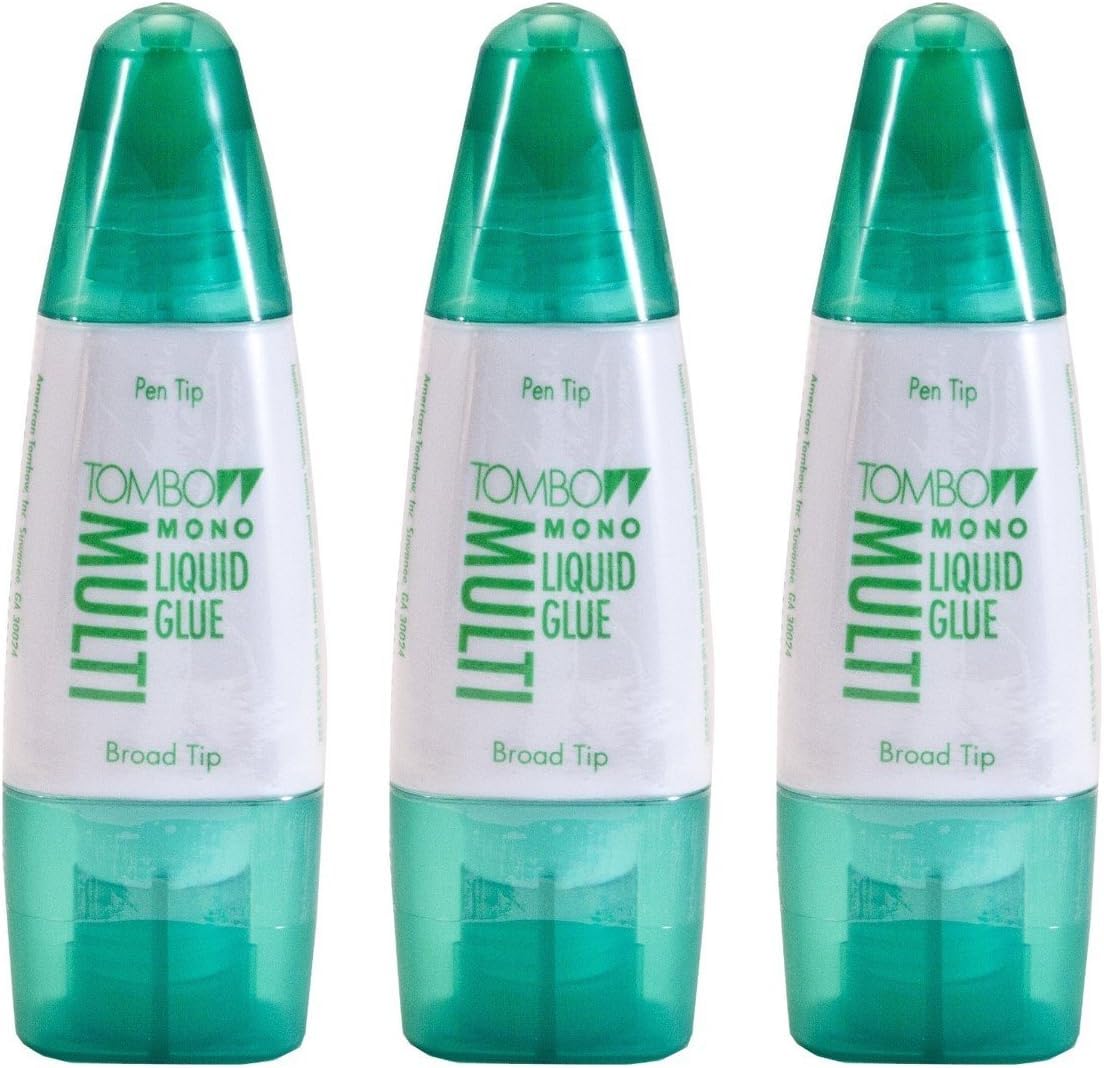 Tombow Mono Multi Glue 3 pack bottle pour for precise paper crafts