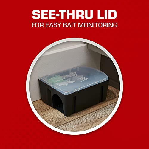 Durable plastic Tomcat station built for year-round indoor or outdoor use.