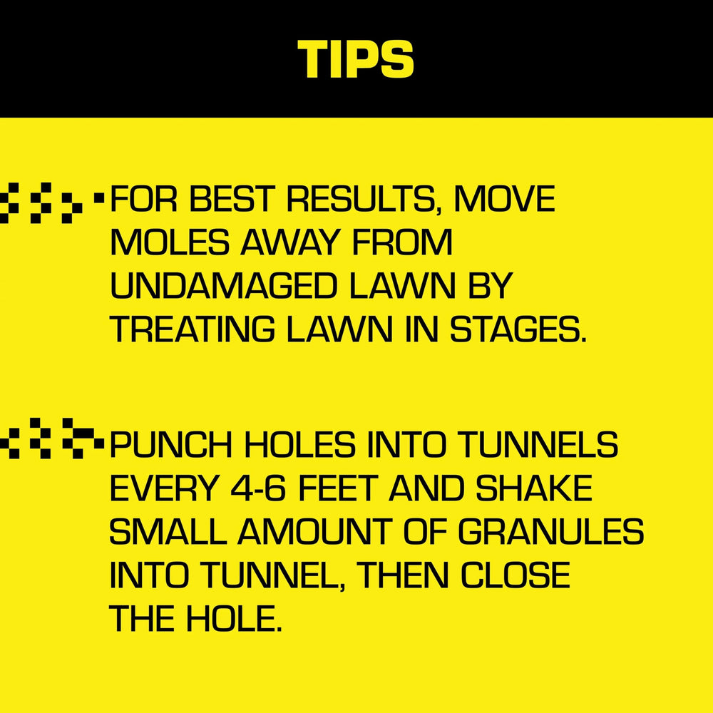Tomcat granules emulsify with water for easy mixing.