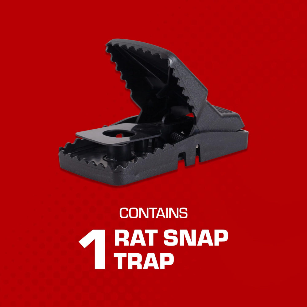 Tomcat Rat Snap Trap detail of interlocking teeth reducing escape risk.