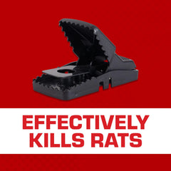 Tomcat Rat Snap Trap constructed from high-impact plastic for durability.