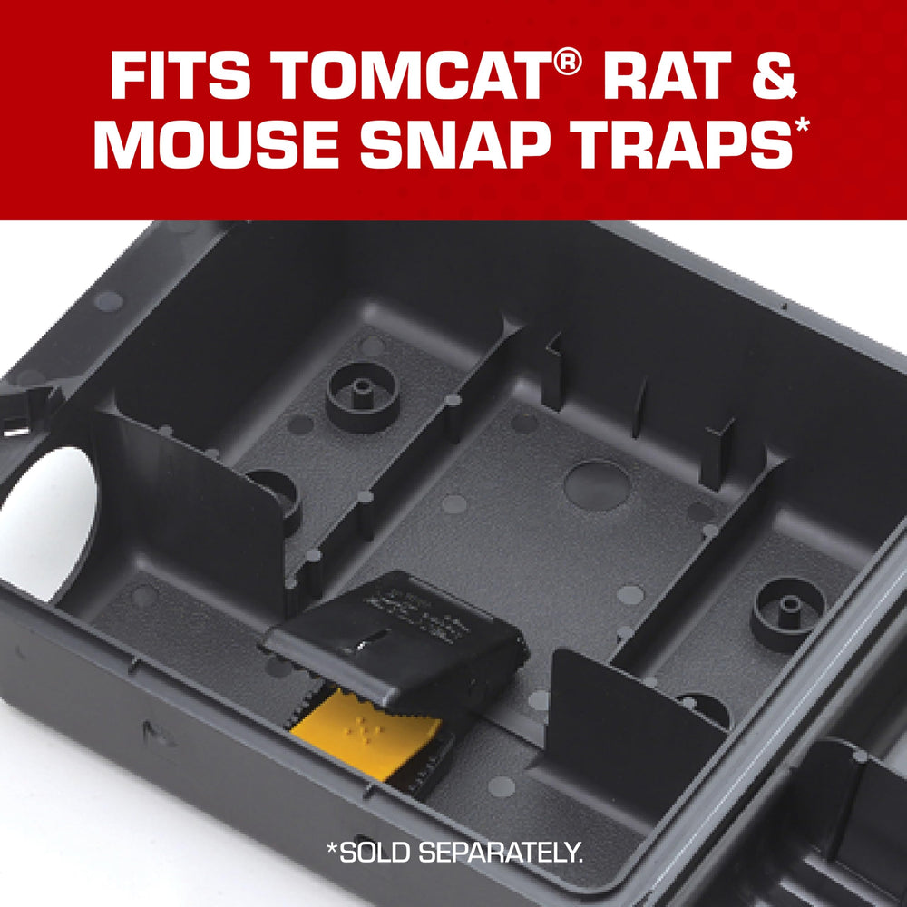 Tomcat Rodent Station bait rods securely hold bait for easier setup.