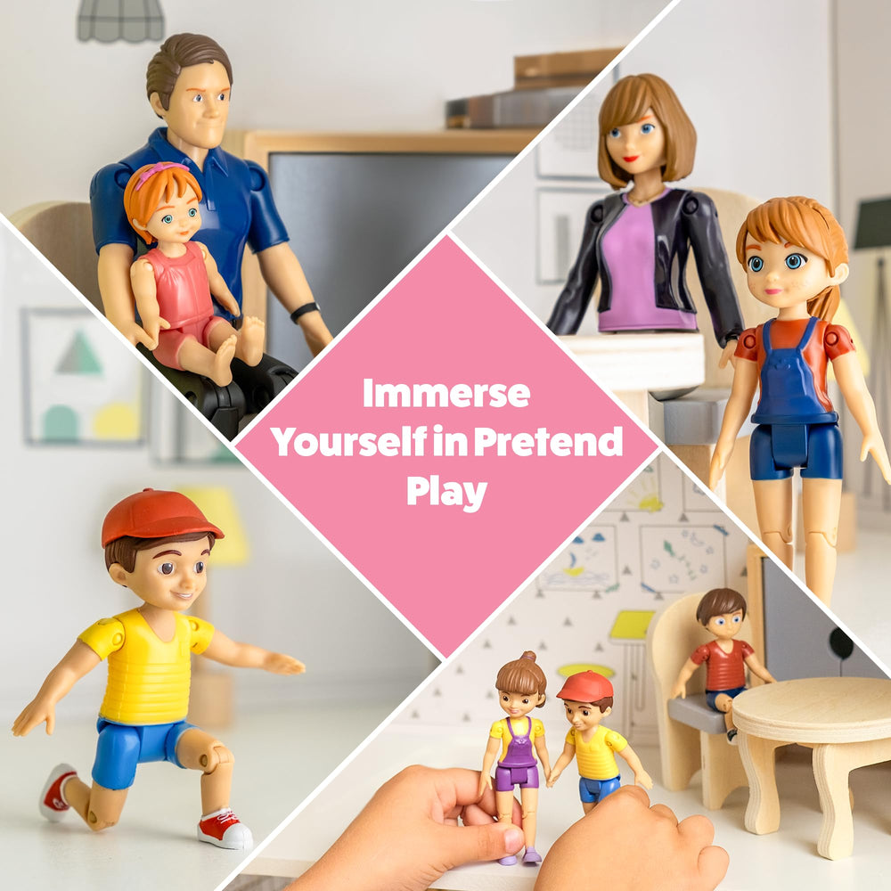 TOMLEON dollhouse cousin-1 figure for diverse stories