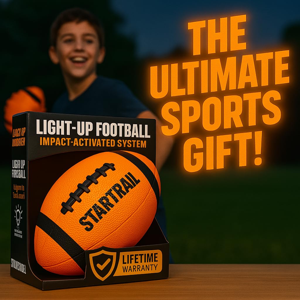 TOMLEON Glow Football includes three extra batteries for extended glow sessions.