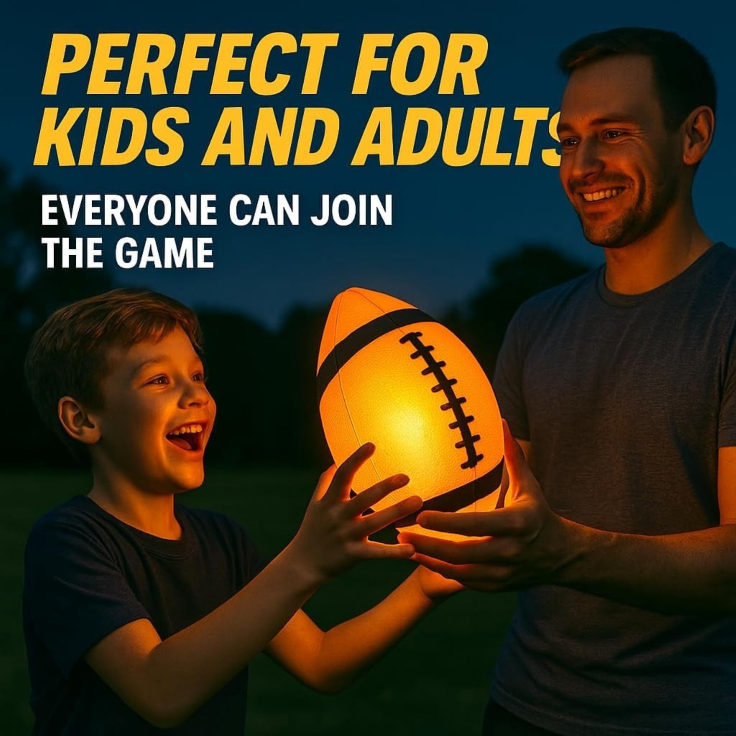 TOMLEON Glow Football uses impact-activated LEDs for instant glow.