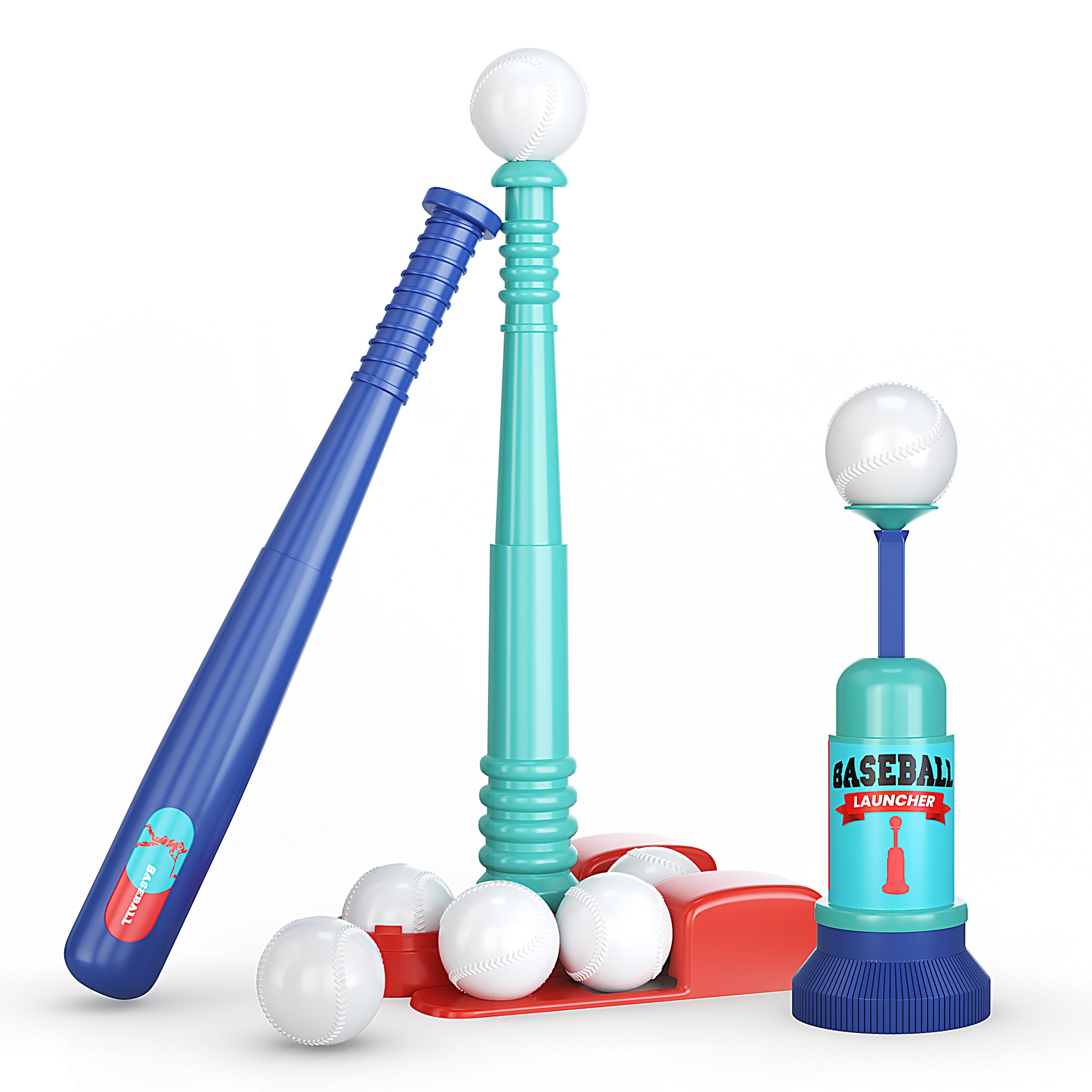 TOMLEON T Ball Stand assembly guide demonstrates quick, easy setup for immediate play.