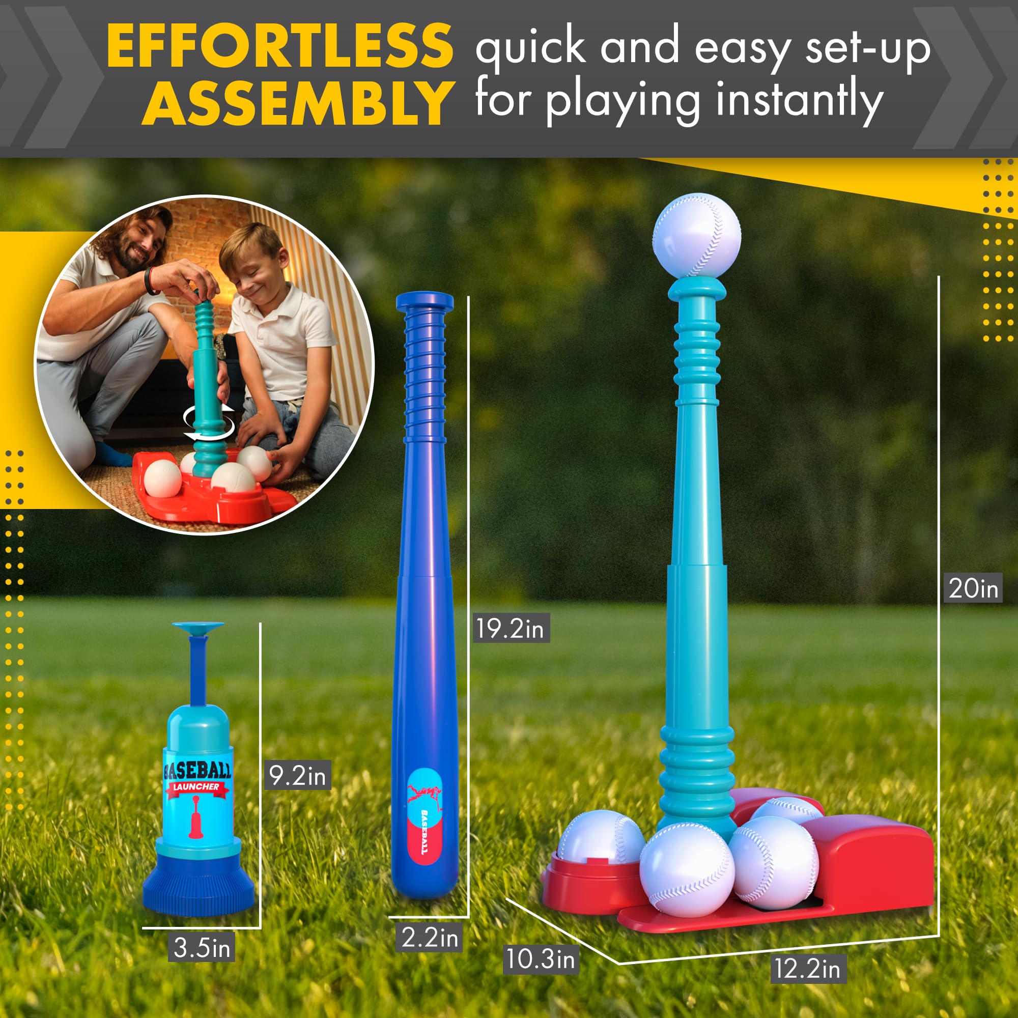 TOMLEON storage bag image emphasizes easy cleanup after practice sessions.