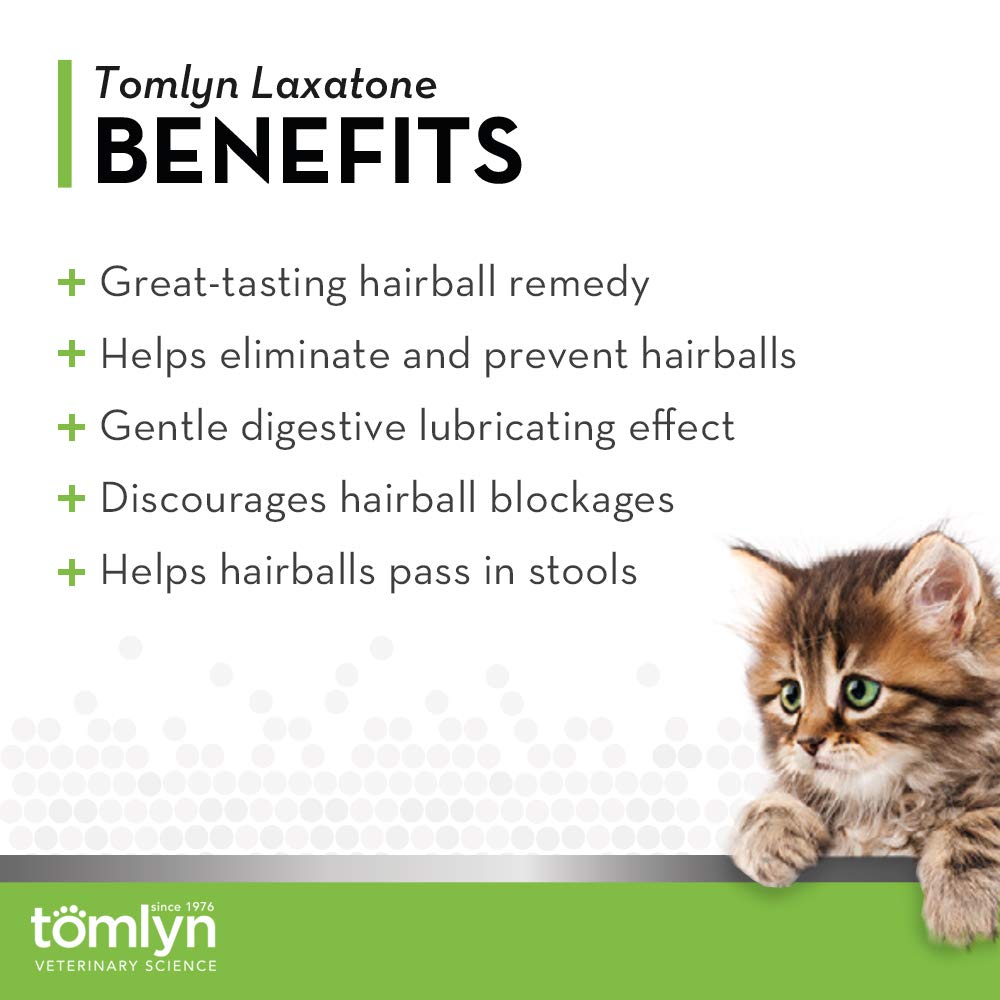 Close-up of Tomlyn Laxatone tuna-flavored gel texture for easy administration.