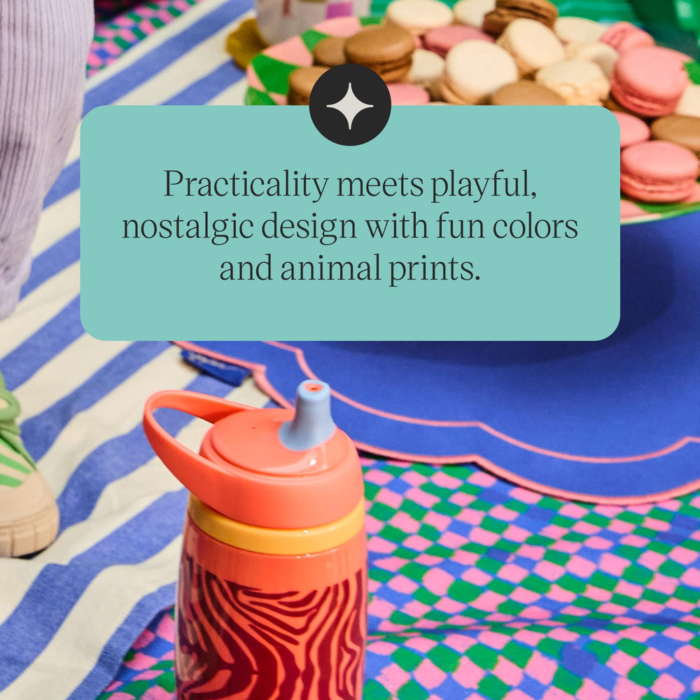 Tommee Tippee orange and blue cup adds playful appeal to mealtimes